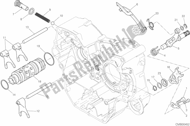 Tutte le parti per il Camma Forcella - Cambio del Ducati Monster 797 Thailand 2019